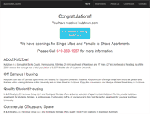 Tablet Screenshot of kutztown.com