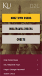 Mobile Screenshot of desire2learn.kutztown.edu