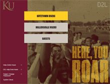 Tablet Screenshot of desire2learn.kutztown.edu